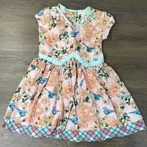 Matilda Jane Little Girls Sienna Dress, Floral Friends Forever Floral Size 6